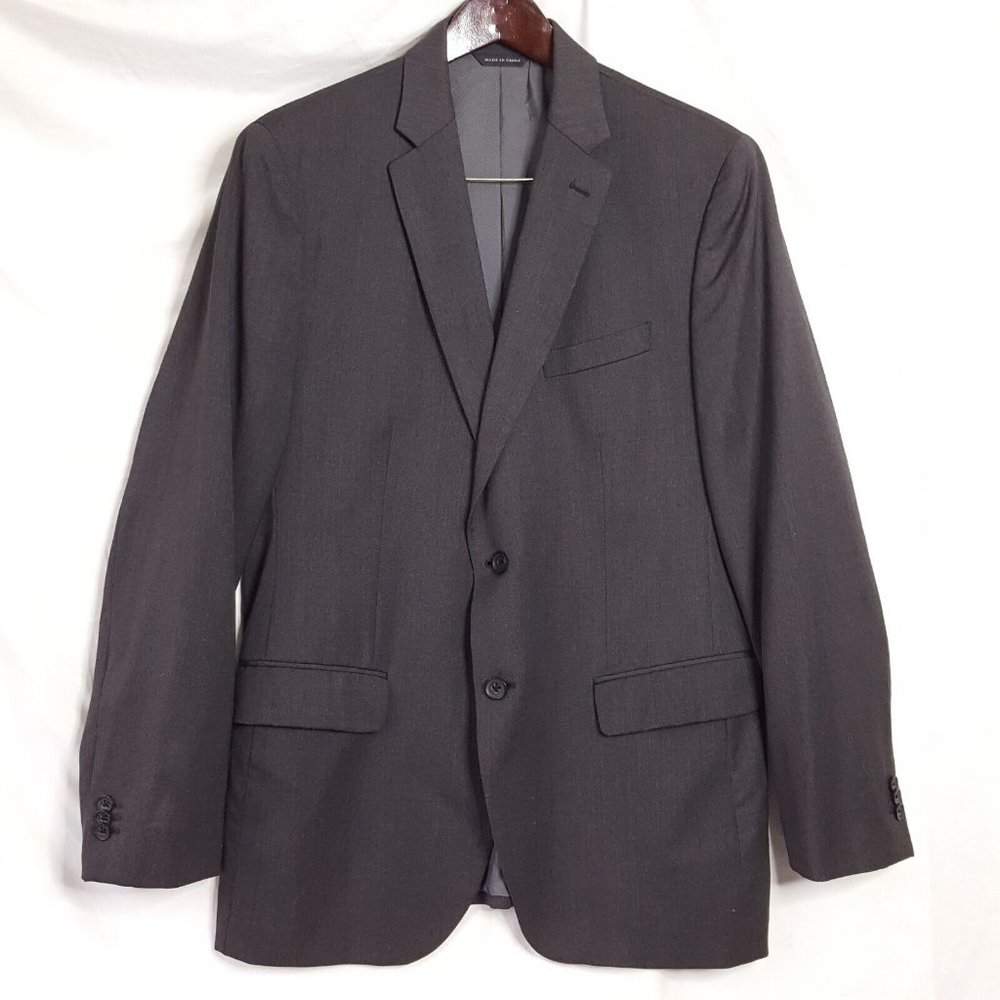 Banana Republic Lanificio F.Lli Cerruti Charcoal Suit Jacket Men's 42R Two Butto